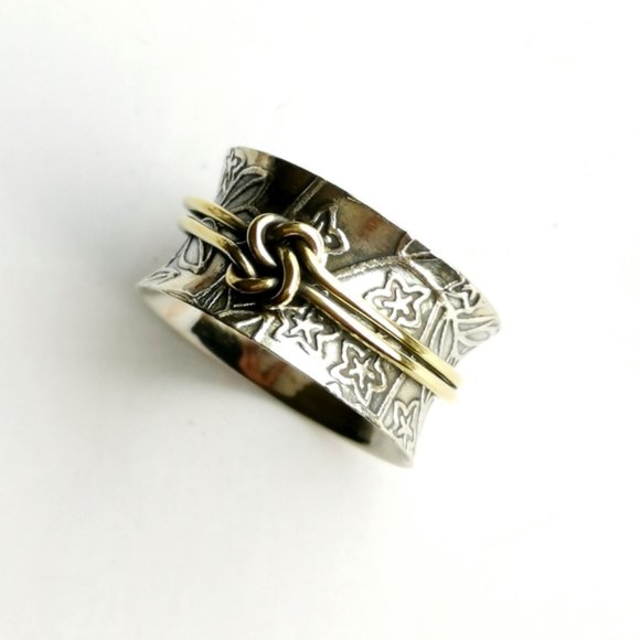 NWT, Sterling Silver meditation spinning spinner ring - Picture 7 of 7